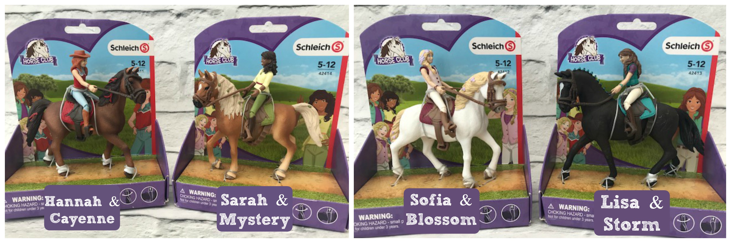 schleich riding centre with rider and horses