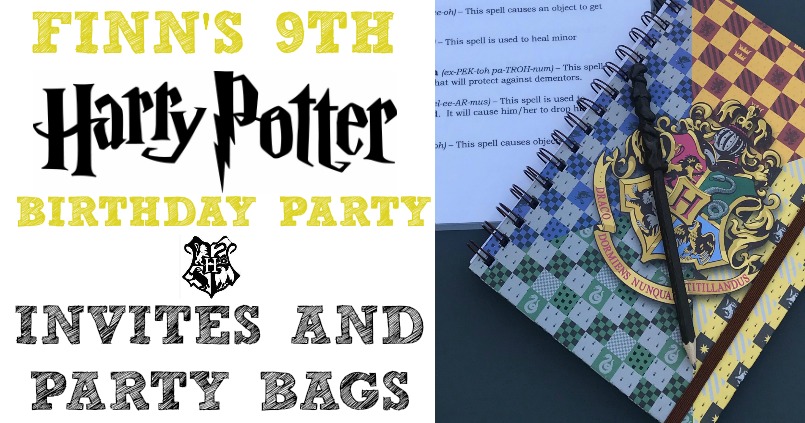 Finn's 9th Harry Potter Birthday Party Invites & Party Bags – The German  Wife